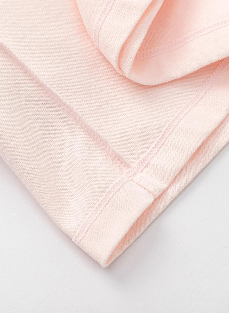 Balabala Pink Toddler Unisex Round v-neck long-sleeved T-shirt  | Best Price UAE